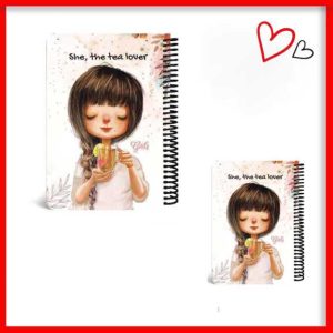 دفترچه دخترانه طرح چای  سایز  A6